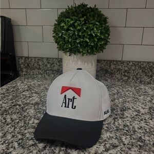 White and Black Art Cap